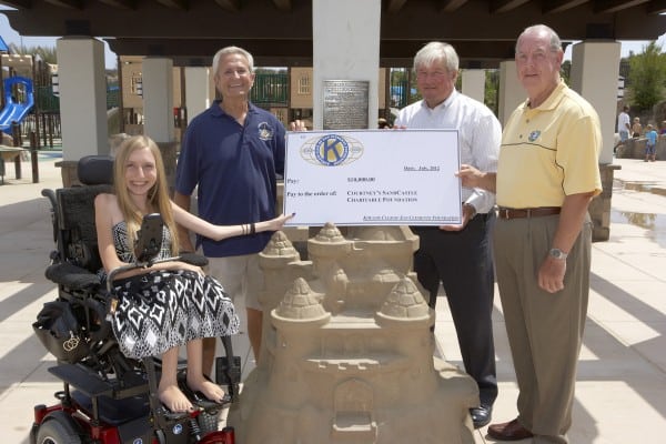 Kiwanis Donates $10,000 to Courtney’s SandCastle